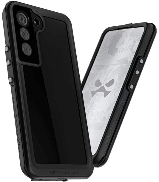 GHOCAS3030 – Ghostek Nautical Slim Case for Samsung Galaxy S22 | Military Grade 360° Black / Samsung S22