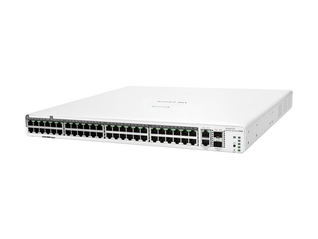 HPE Networking Instant On 1960 JL808A#ACC 48-port non-PoE switch, angled front view