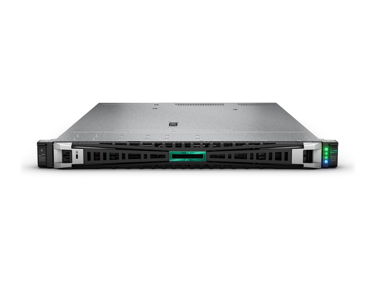 HPE ProLiant DL325 Gen11 9224 2.5GHz 24c 64GB-R 8SFF MR408i-o 2x480GB SATA SSD 2x1000W RPS EU Server — front view