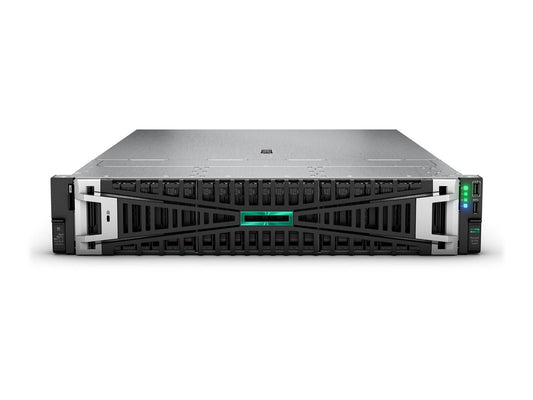 HPE ProLiant DL345 Gen11 9015 3.5GHz 8c 1P 2x32GB-R 8LFF MR416i-p 2x960GB SSD 2x1000W PS EU Server — front view