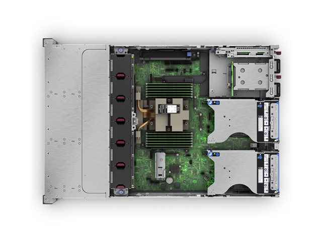 HPE ProLiant DL345 Gen11 9115 2.6GHz 16c 1P 2x32GB-R 8LFF MR416i-p 2x960GB SSD 2x1000W PS EU Server — product view 5
