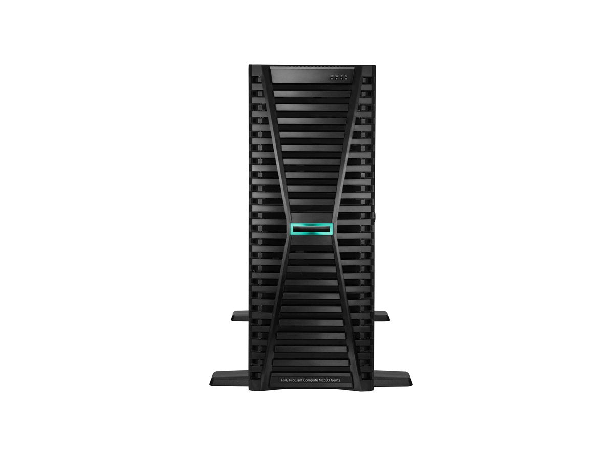 HPE ProLiant Compute ML350 Gen12 6505P 12c 1x64GB-R 8SFF MR408i-o 2x960GB SSD 2x1000W PS EU Server — front view