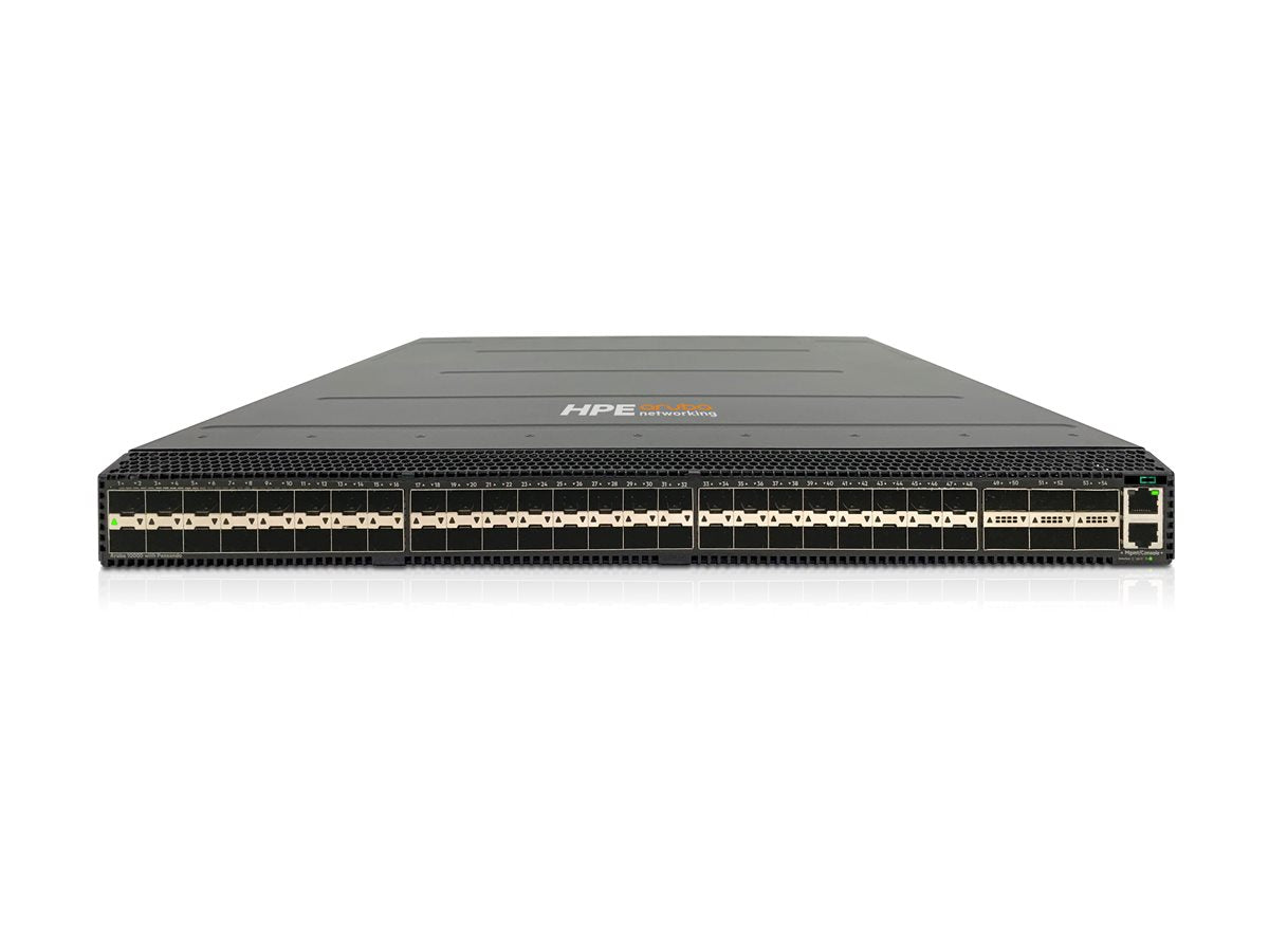 HPE Aruba Networking CX 10000-48Y6C Distributed Services Front-to-Back 6 Fans 2 PSU Switch Bdl — front view
