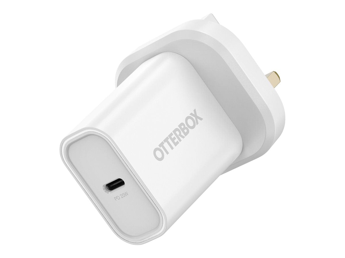 OtterBox Standard USB-C 20W UK Wall Charger – White