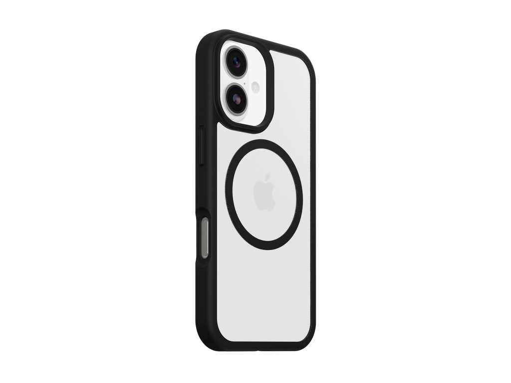 OtterBox React Series MagSafe Case for iPhone 17 – Black Crystal (Clear/Black)