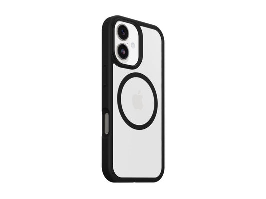 OtterBox React Series MagSafe Case for iPhone 17 – Black Crystal (Clear/Black)