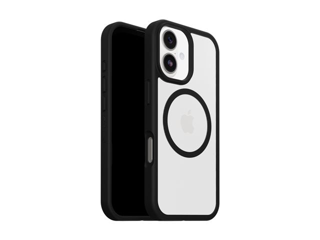 OtterBox React Series MagSafe Case for iPhone 17 – Black Crystal (Clear/Black)