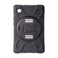 Black Techair Xventur TAXSGA043 case for Galaxy Tab A11 – Rear view with rotating kickstand