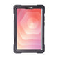 Black Techair Xventur TAXSGA043 case for Galaxy Tab A11 – Front view with tablet shown for illustration