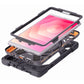 Black Techair Xventur TAXSGA043S Galaxy Tab A11 case – Exploded view with tablet shown