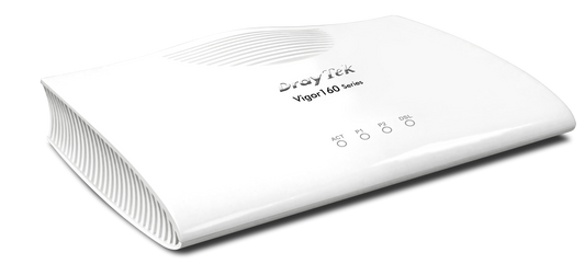 DrayTek Vigor 167 – left view