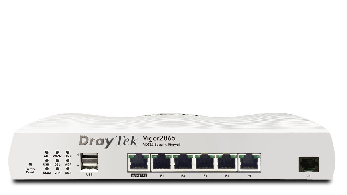 DrayTek Vigor 2865 – official gallery image 1 (2865-front)