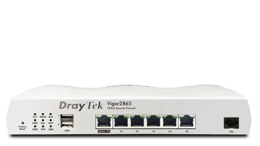 DrayTek Vigor 2865 – official gallery image 1 (2865-front)