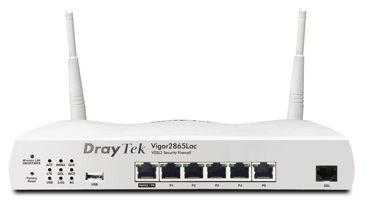 DrayTek Vigor 2865lac – official gallery image 1 (2865Lac-front)