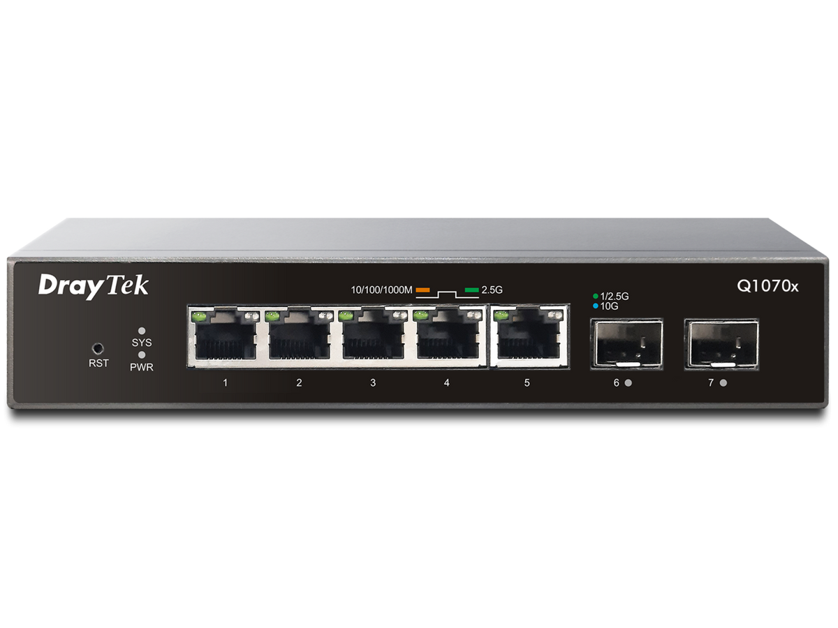 DrayTek VigorSwitch q1070x – official gallery image 1 (Q1070x-F)