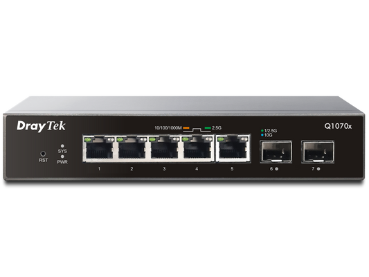 DrayTek VigorSwitch q1070x – official gallery image 1 (Q1070x-F)
