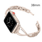 Diamond Stainless Steel Bracelet | Compatible with Apple Watch 38mm to 42mm