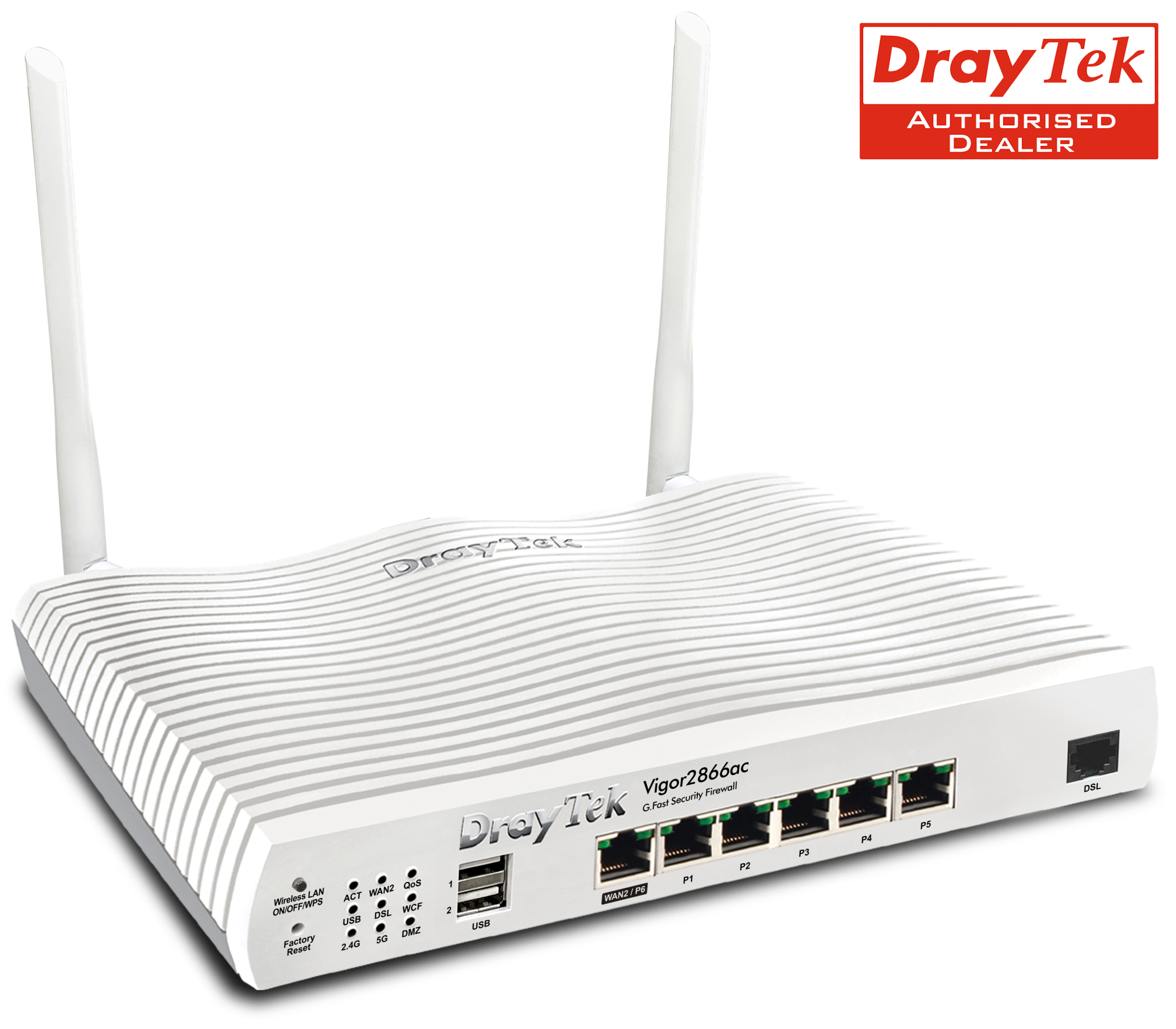 Draytek Vigor 2866ac VDSL, G.Fast Router, Firewall, Wi-Fi 5 Router ...