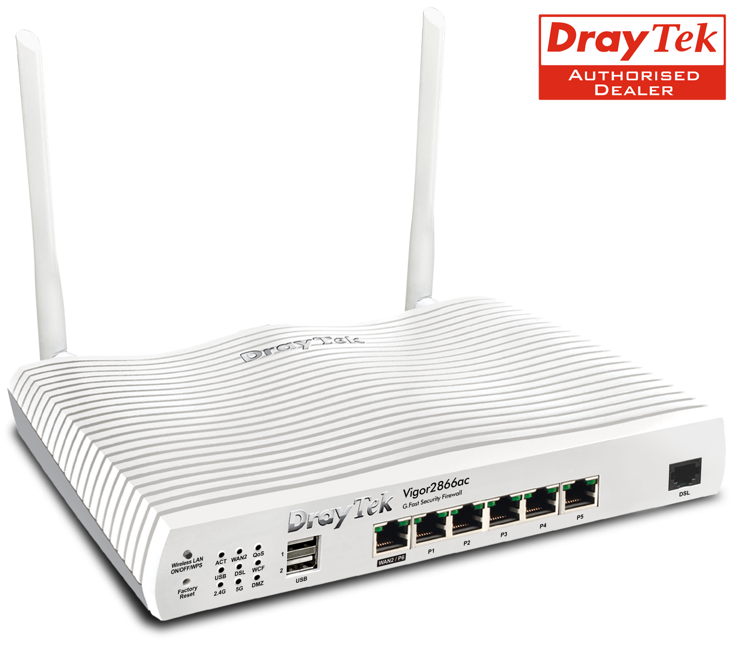Draytek Vigor 2866ac VDSL, G.Fast Router, Firewall, Wi-Fi 5 Router