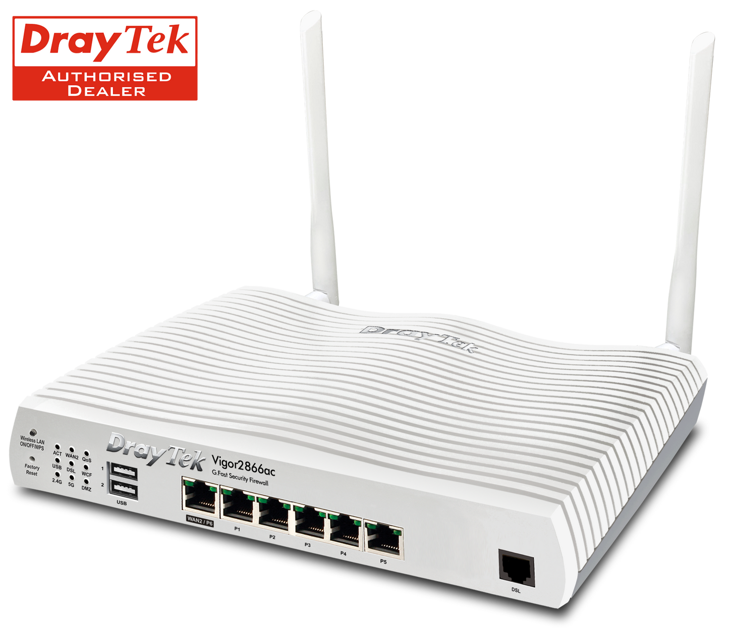 Draytek Vigor 2866ac VDSL, G.Fast Router, Firewall, Wi-Fi 5 Router