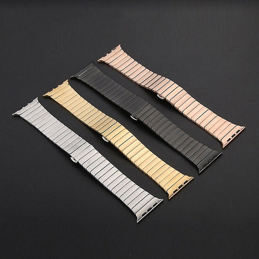 Luxury Stainless Steel Link Watch Strap | Compatible with Apple Watch 38mm to 42mm