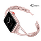 Diamond Stainless Steel Bracelet | Compatible with Apple Watch 38mm to 42mm