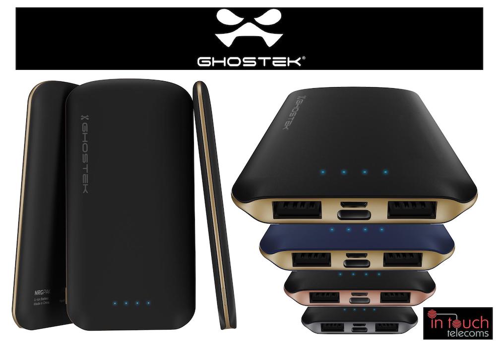Ghostek NRGpak+ Fast Charge Power Bank | Dual Output 10000mAh