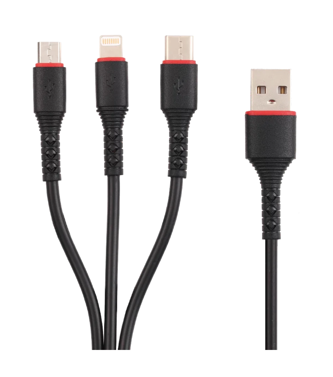 Monarch Trio 3in1 USB Fast Charging Cable | 1.1 Metres