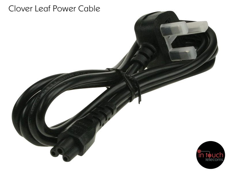 Cloverleaf (C5) Power Lead with UK Plug | PWR0004A