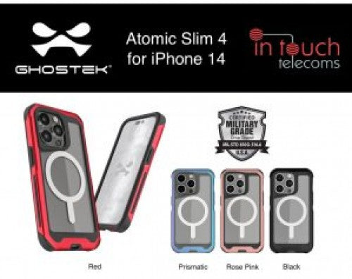 Ghostek Atomic Slim 4 Case for iPhone 14 Range | Military Grade