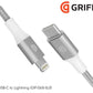 Griffin Premium 1.52m USB-C to Lightning MFi Cable | Silver