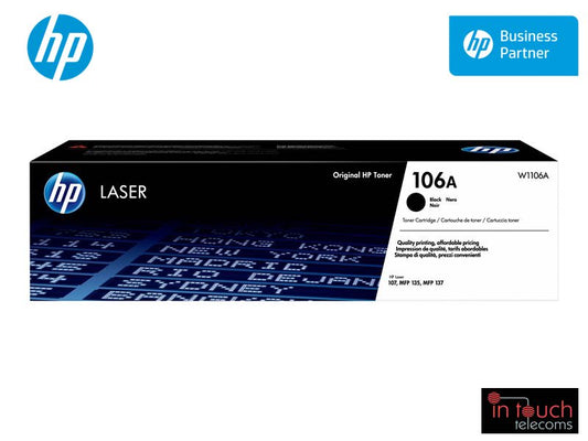 HP 106A Laser Toner Cartridge | Black (W1106A)