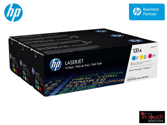 HP 131A Laser Toner Multipack | Cyan, Magenta, Yellow (U0SL1AM)