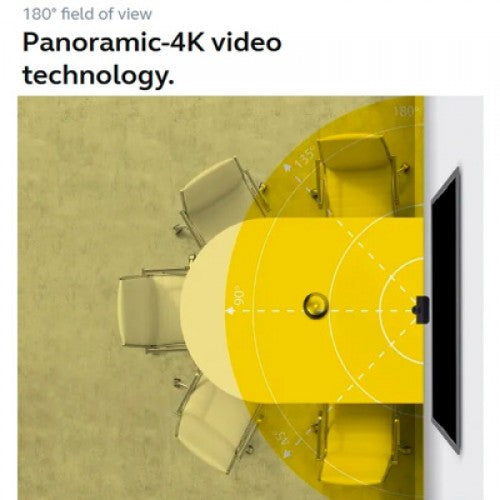 Jabra PanaCast Camera 4K Panoramic 180 Degree View Video Conferencing
