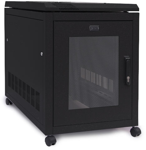 Prism 18U 600mm x 1000mm PI Data Cabinet - Black/Grey | CAB18610