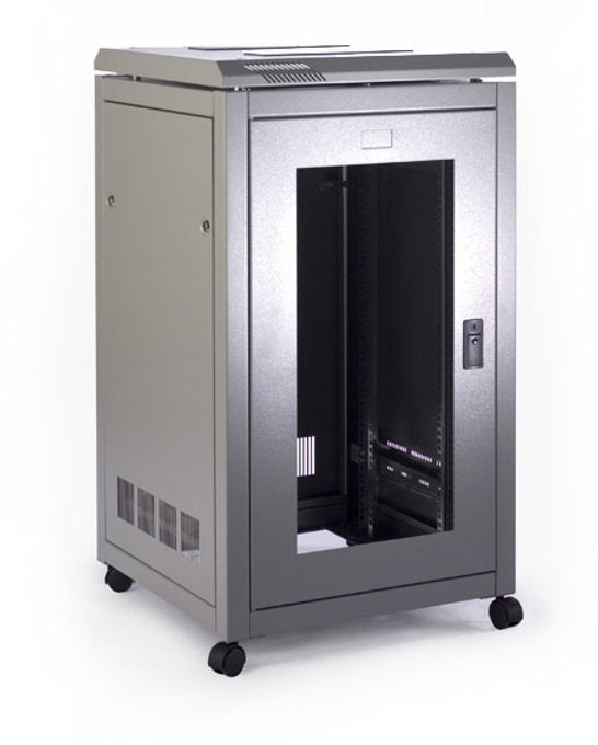 Prism 18U 600mm x 600mm PI Data Cabinet - Black/Grey | CAB1866