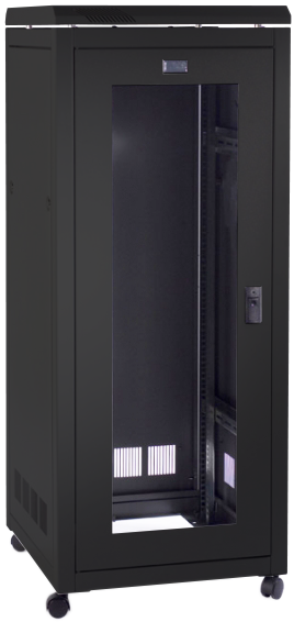 Prism 27U 600mm x 600mm PI Data Cabinet - Black/Grey | CAB2766