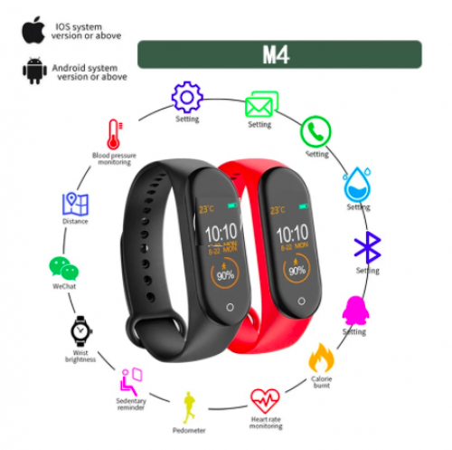 Smart Watch for iOS or Android | Waterproof (M4)