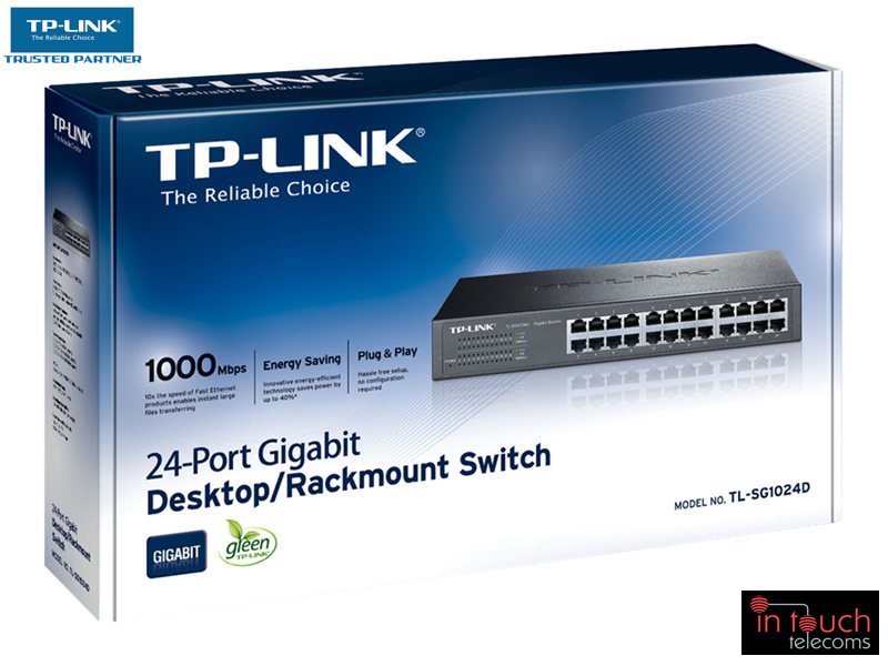 TP-LINK 24-Port Gigabit Unmanaged Desktop/Rackmount Switch | TL-SG1024D