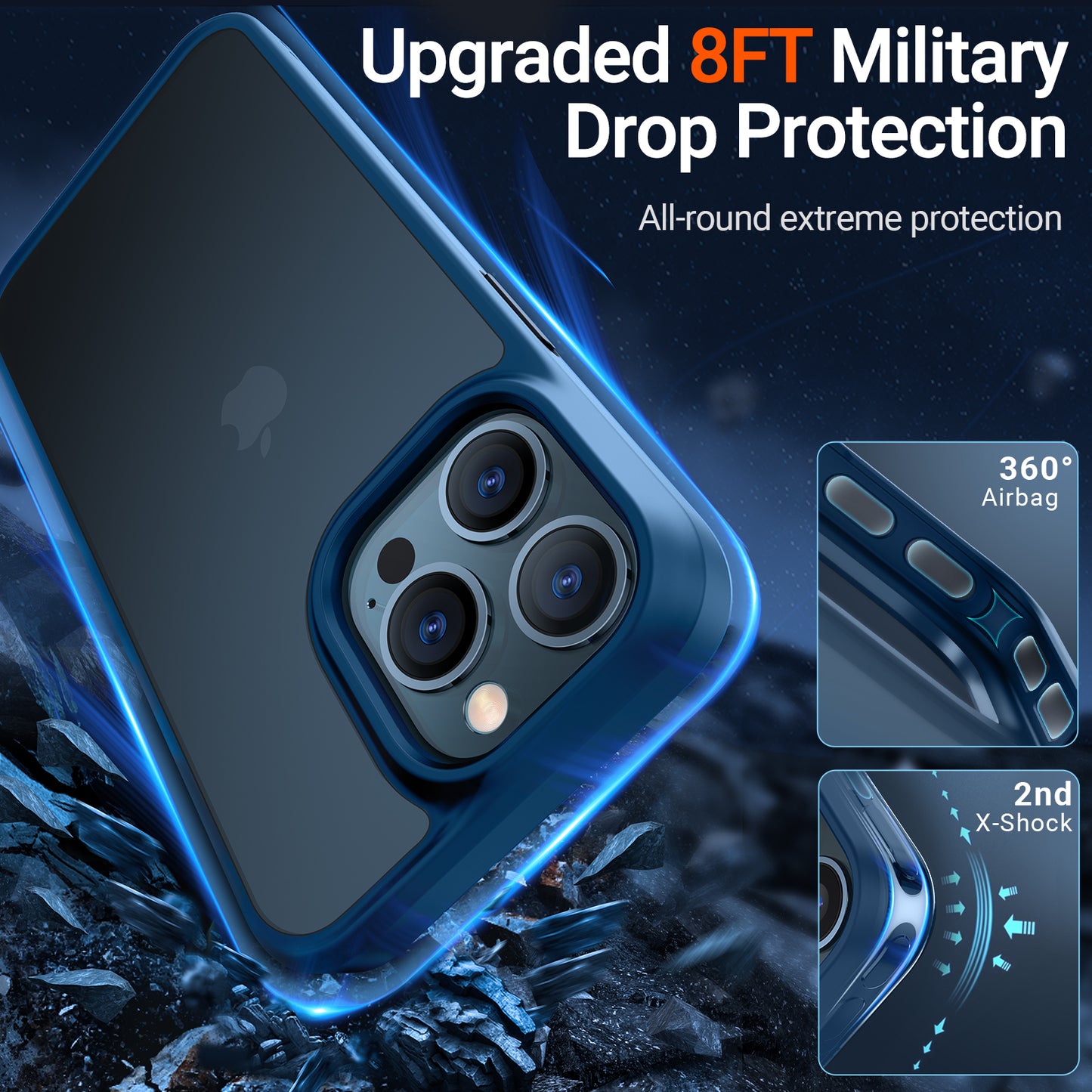 TORRAS Guardian for iPhone 13 | Military Grade Shockproof