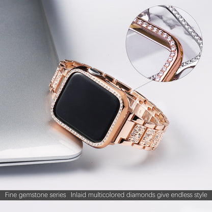 Three Bead Diamond Bracelet | Compatible with Apple Watch 38mm to 44mm