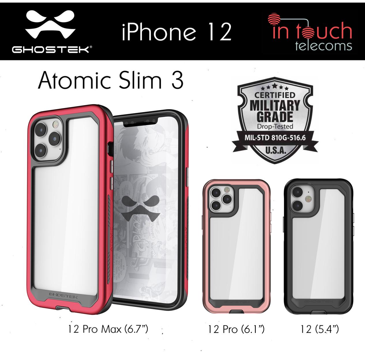 Ghostek Atomic Slim 3 for iPhone 12, 12 Pro and 12 Pro Max