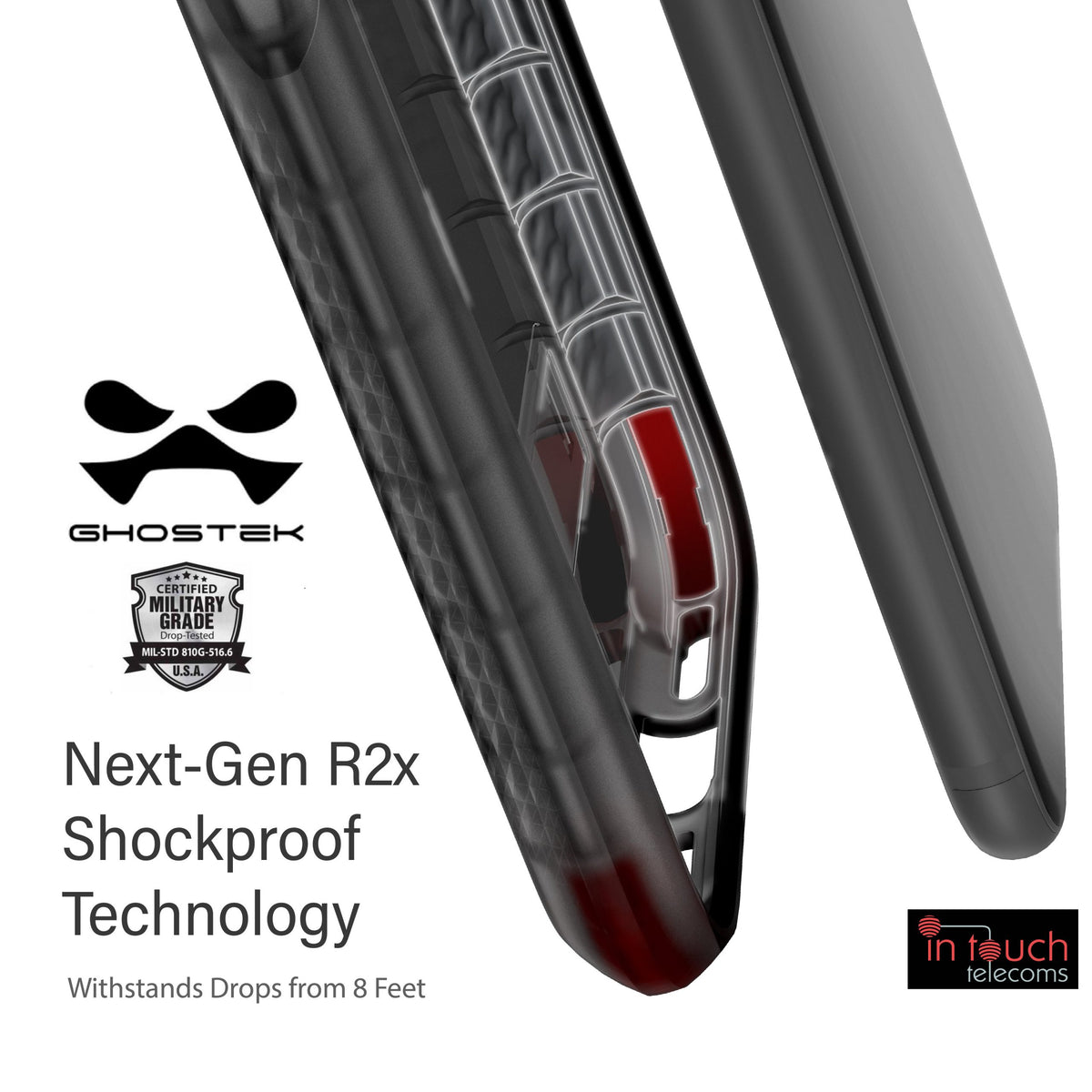 Ghostek Covert 4 Case for iPhone SE/8/7 | Military Drop Tested