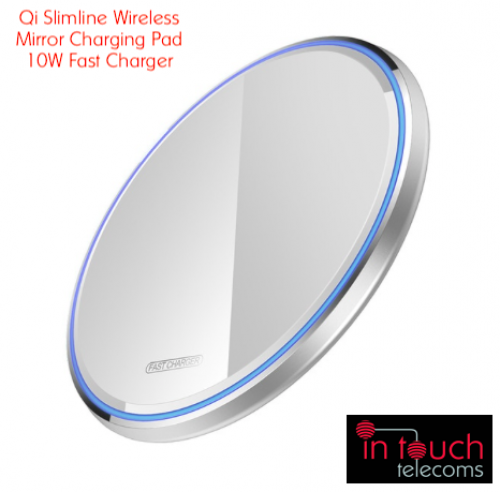 Qi 10W Wireless Slimline Mirror Charging Pad | 10W Fast Charger