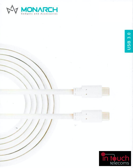 Monarch 100W 10Gbps SuperSpeedPlus Type-C for MacBook | 1.5m Cable