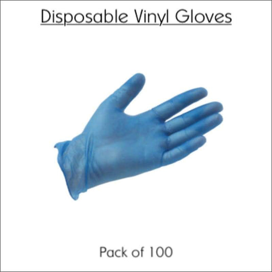 Disposable Vinyl Gloves (Box of 100) | Meets the WHO Standards for Covid-19