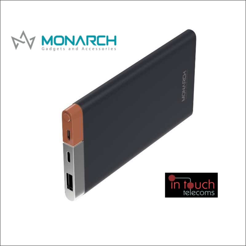 Monarch Gadgets Metal Power Bank with Dual Output 10000mAh Capacity