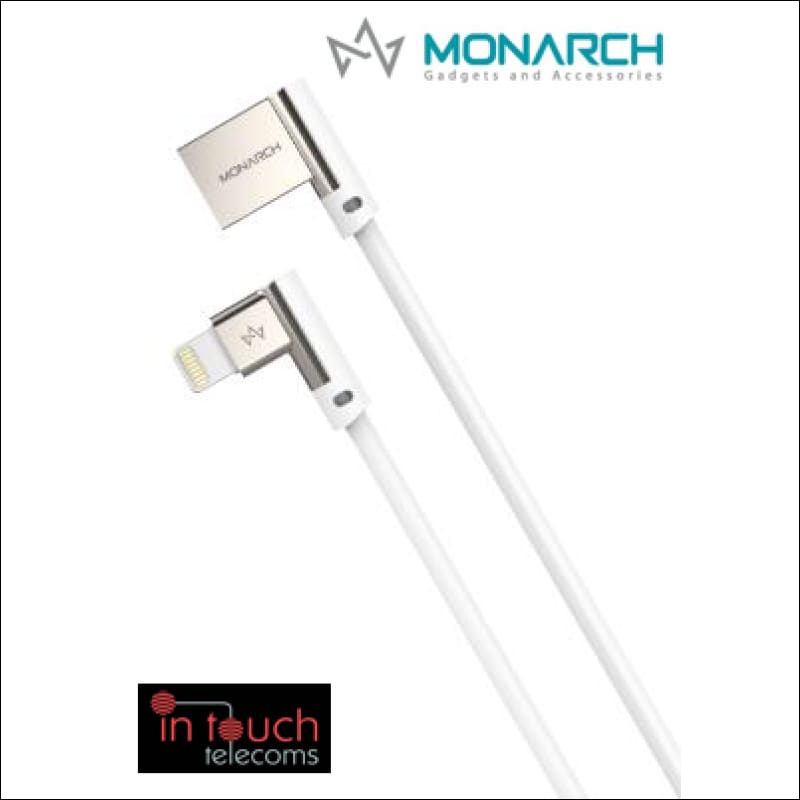 Monarch Gadgets W-Series | Lightning USB Cable - White