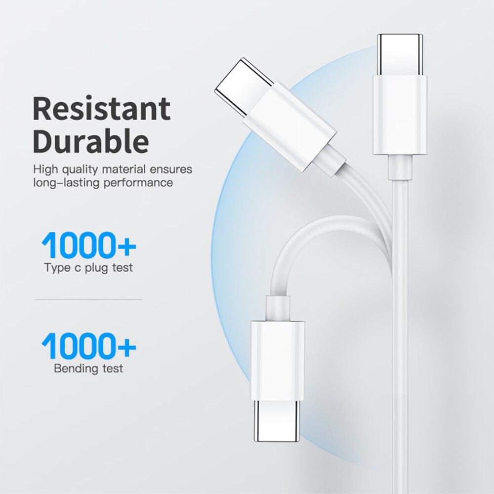 USB PD 60W Fast Qualcomm Charging Cable for Macbook Samsung Cable | White